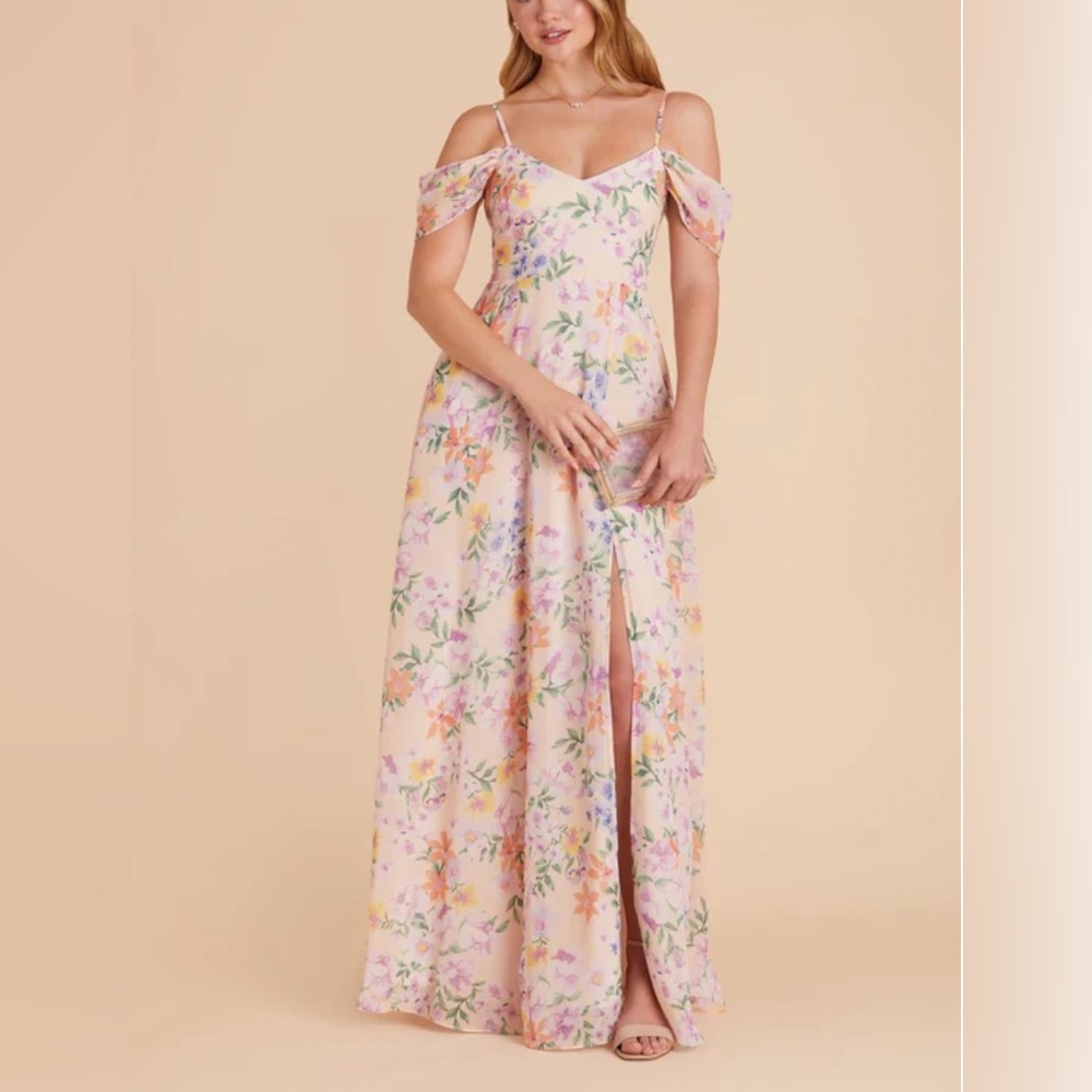 Birdy Grey Devin Dress in Chiffon Botanical Blooms